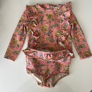 Louise Misha two piece bathing suit size 12 mos